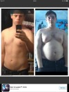 little-chubstr:Oh look an old comparison photo&hellip; first pic I was 18&hellip;