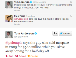 worb:  zooeyclairedeschanel:  myspace tom is fuckin crazy i can’t handle this  myspace tom is everything i hoped he would be 