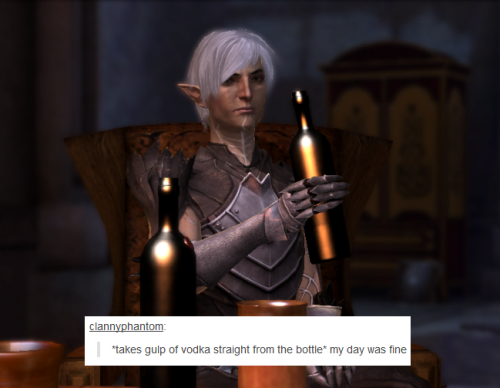 bubonickitten:Dragon Age II + text posts — Fenris, part 2[points] love this broody glowy spiky