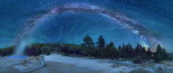 nubbsgalore:  astrophotography by david lane in utah’s bryce canyon national park and capital reef national park, colorado’s fish creek falls, and yellowstone national park 