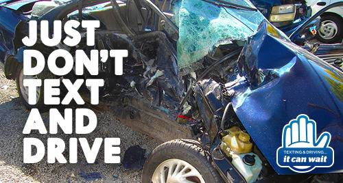att:  Don’t Text and Drive Over 100,000 crashes a year are caused by drivers who