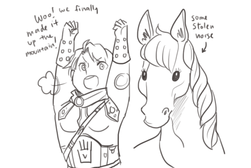 ask-hitman-jones:  “Took me forever and a half to get down” ((Based on actual gameplay events))((Skyrim M!A 2/5)) 