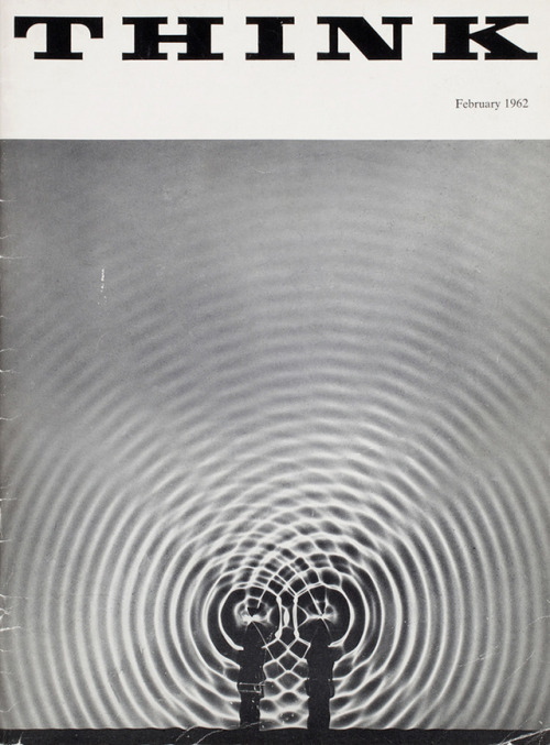 ilmiolabirinto:  furtho: Berenice Abbott’s photograph on the cover of IBM’s magazine Think, 1962 (vi