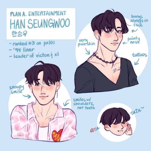 how to draw seungwoo!i struggled with drawing him a lot… but i think as long as you have the 