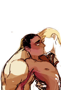 lohkaydraws:  Boys with their mouths full. 