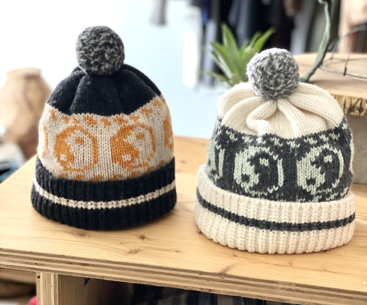 PACS Ying Ya' Pom Beanie ニット帽 ニットキャップ - ニットキャップ