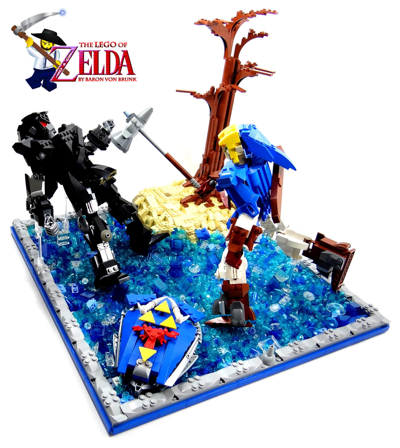 vonbrunk:  &ldquo;Dark Link Battle&rdquo; - original LEGO creation by Baron
