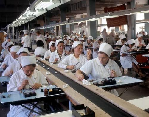 A Soviet factory in Cheboksary (Chuvashia, Russia).