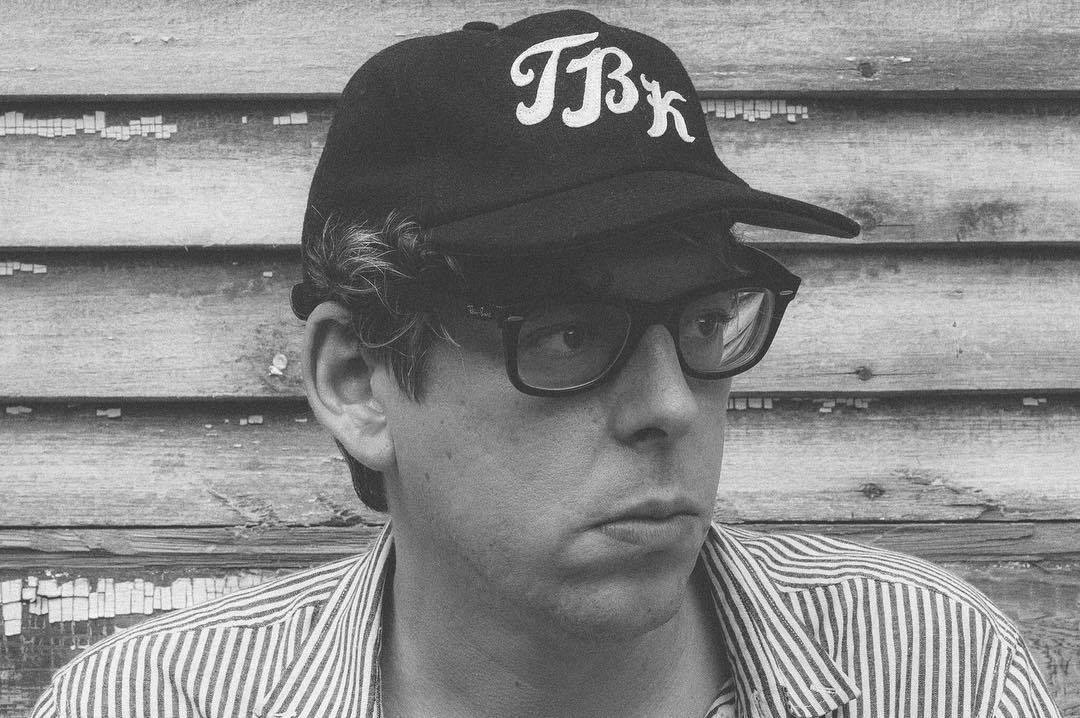 theblackkeys:  Patrick in our wool baseball hat earlier this summer. We have few