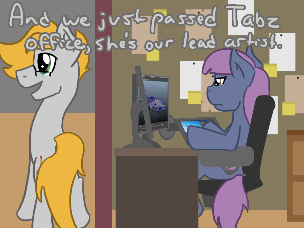 askshramper:  Introducing the main staff:Concept Artist: StencerLead Programmer: