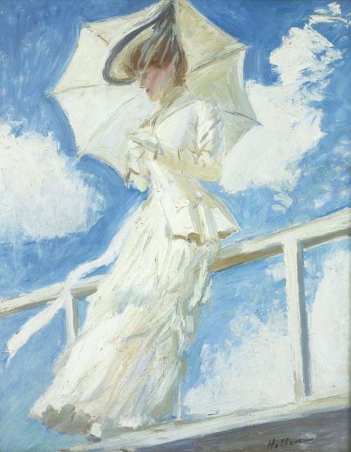 Portrait of Madame Helleu with a Parasol, Paul César Helleu, ca. 1899