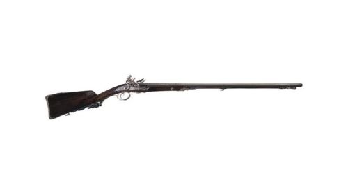 Flintlock shotgun crafted by Nicolas Noel Boutet of the Versailles Armory, France, dated 1801.from R