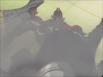 mecha-gifs:  Awesome Mecha Fights 6/??Big O vs. Big Duo