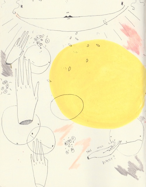 alice-oh-alice: // This will last, right? - Moleskine page from the other day