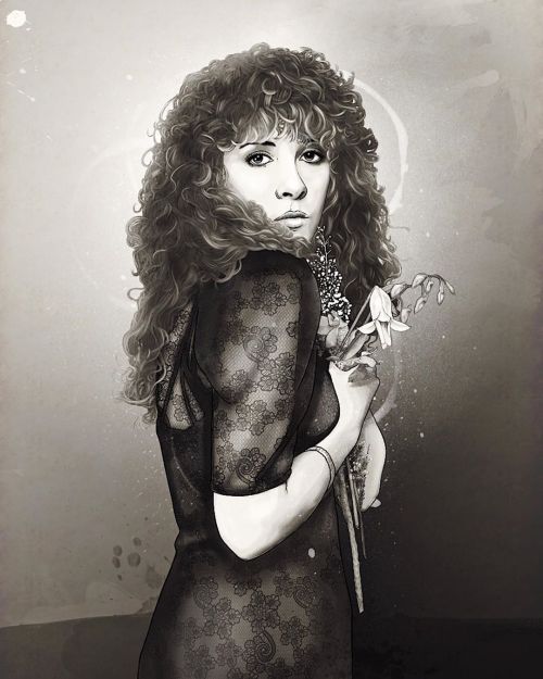 Another big thanks to D+B for commissioning me for a 36x48 portrait of @stevienicks •#keithprein #th