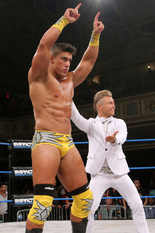 skyjane85:  Ethan Carter III (EC3) with RockStar Spud and Rhino  (taken from TNA’s website credit goes to them) gradosgirl ishipmcnozzo 