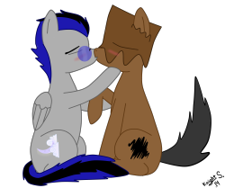 I made a fan art!~ This took me 5 hours &lt;.&lt; The ugly pony is Uglypony! XD  I love there blog~ http://uglypony.tumblr.com/