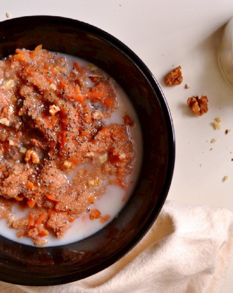 Carrot Cake Amaranth Porridge