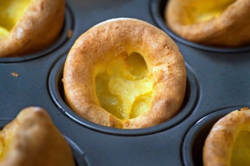 Yorkshire PuddingServings: 12 puddingsSTUFF3 large eggs¾ cup/165 grams whole milk¾ cup/115 grams all
