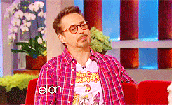 kayytx:  DOWNEYSDUCKLINGS’ RDJ birthday countdown8/14| talk shows  “Thank you for not inviting me to be in the Handsome Men’s Club.”  