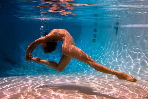 Nude art from American photographer Jasper Johal. Krista under water.