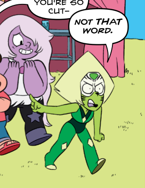 crystalwitches:  me girls in the new su comicbonus sir peridot: