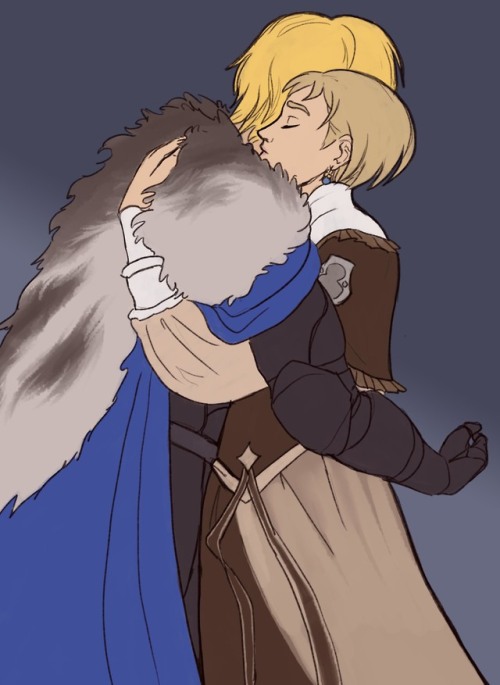 I did a series of everyone in Blue Lions giving Dimitri a hug! Because someone had to!!