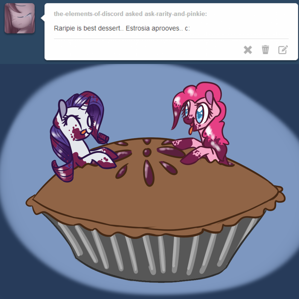 ask-rarity-and-pinkie:  If this post gets 200 notes, Rarity and I will post a gif