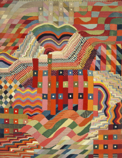 igormaglica:  Gunta Stölzl (1897-1983), Red-Green Slit Tapestry, 1927-28. textile  tapestry, from Bauhaus Textiles Workshop 