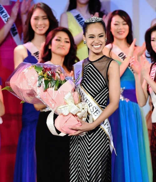 thechanelmuse:Meet Miyamoto Eriana Miyamoto, who was born to a Black American father and Japanese mother in Nagasaki, beat out 44 contestants to win a spot to represent Japan in the Miss Universe Pageant. She is the first ever Afro-Asian to represent