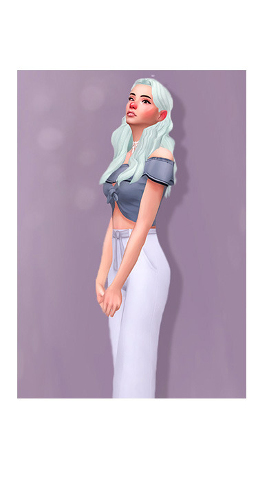 melveri: hair | top | bottoms | shoes | choker | earrings | flower crown- @kismet-sims @viiavi 
