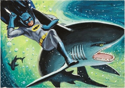 Colorful and spirited Batman trading cards from the 1960s.