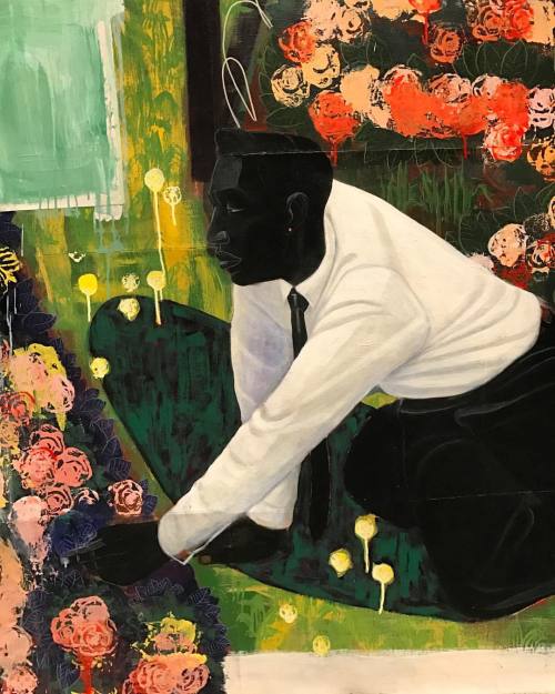 bhsutton:Detail from Kerry James Marshall’s “Many Mansions” (1994) at the @metmuse