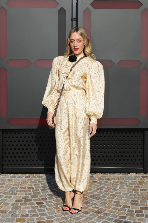Chloë Sevigny at the Gucci Fall/Winter 2018-19 fashion show at Milan Fashion Week in Italy on Februa