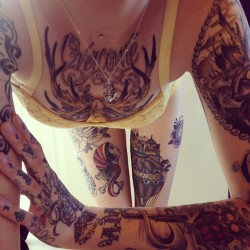 bimbo-love: The real pierced, tattoed fuck doll with huge boobs: fnchen.tumblr.com