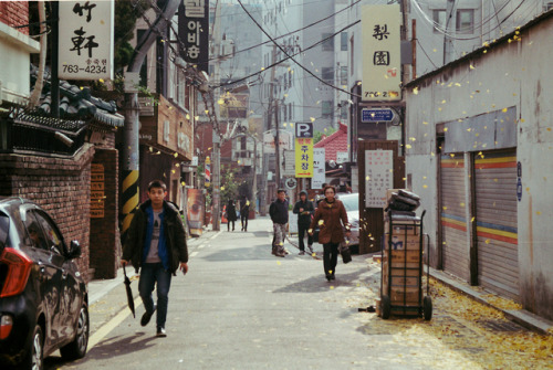 people | south korea, november 2018kodak color plus, kodak gold 200nikon f801nikkor 35mm f/2D