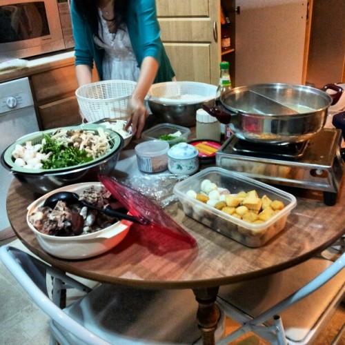 Hot pot. New years dinner