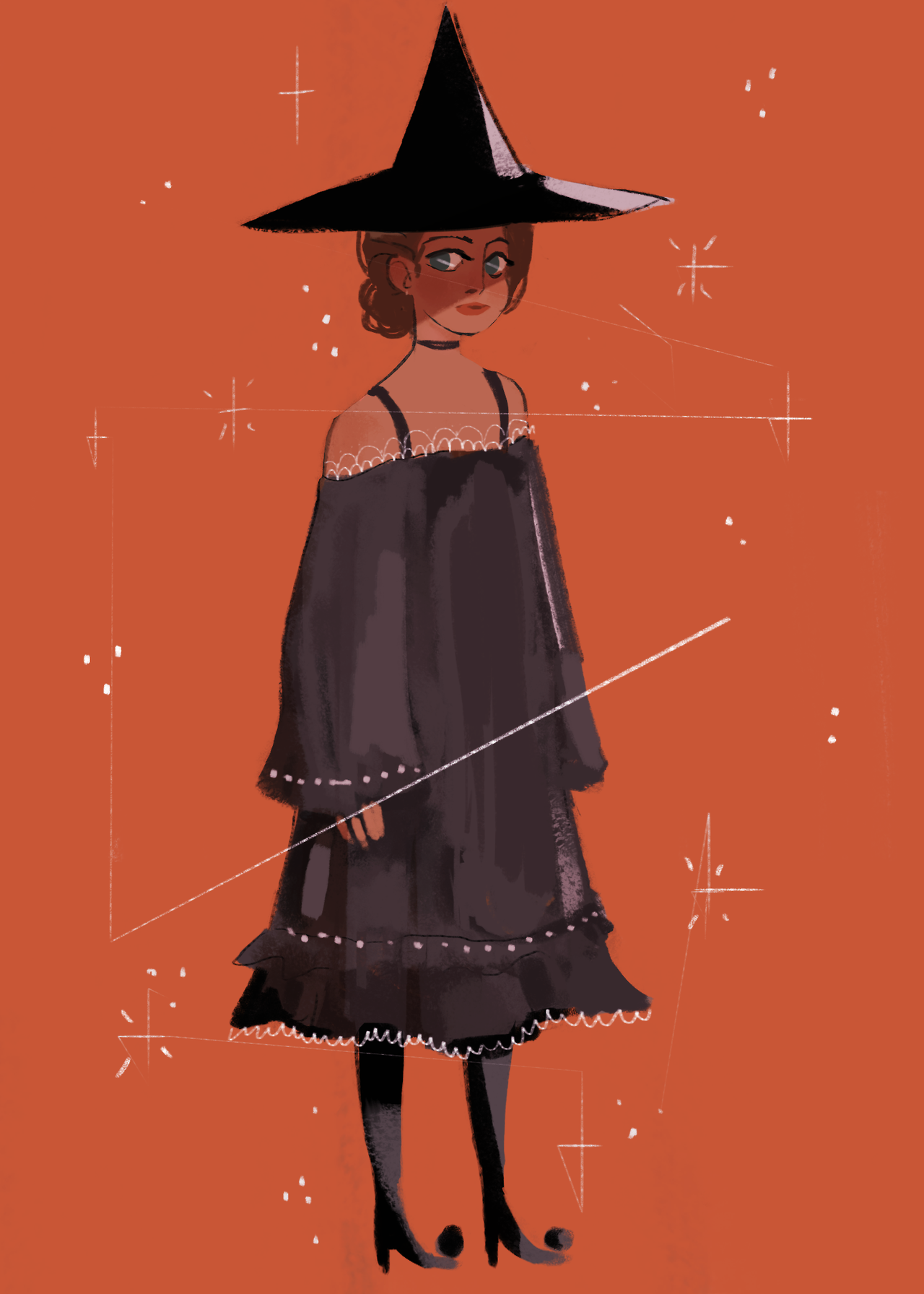 i feel so autumnal lately here’s a witch