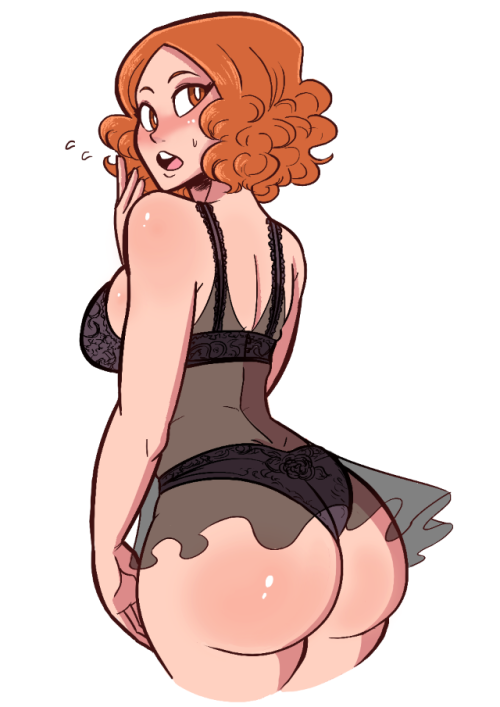 scruffyturtles:Ran a poll on Twitter to see who I’d don in some tasteful lingerie, and Elizabeth and Haru came out on top! Here’s a treat for y’all~