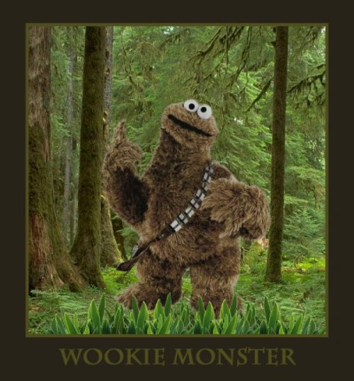 Porn dorkly:  Wookie Monster You should see this photos