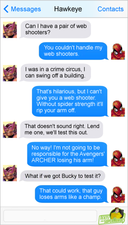 xtaticpearl: ishipallthings: fromsuperheroes: Texts From Superheroes: The Best of Spider-Man @xtatic