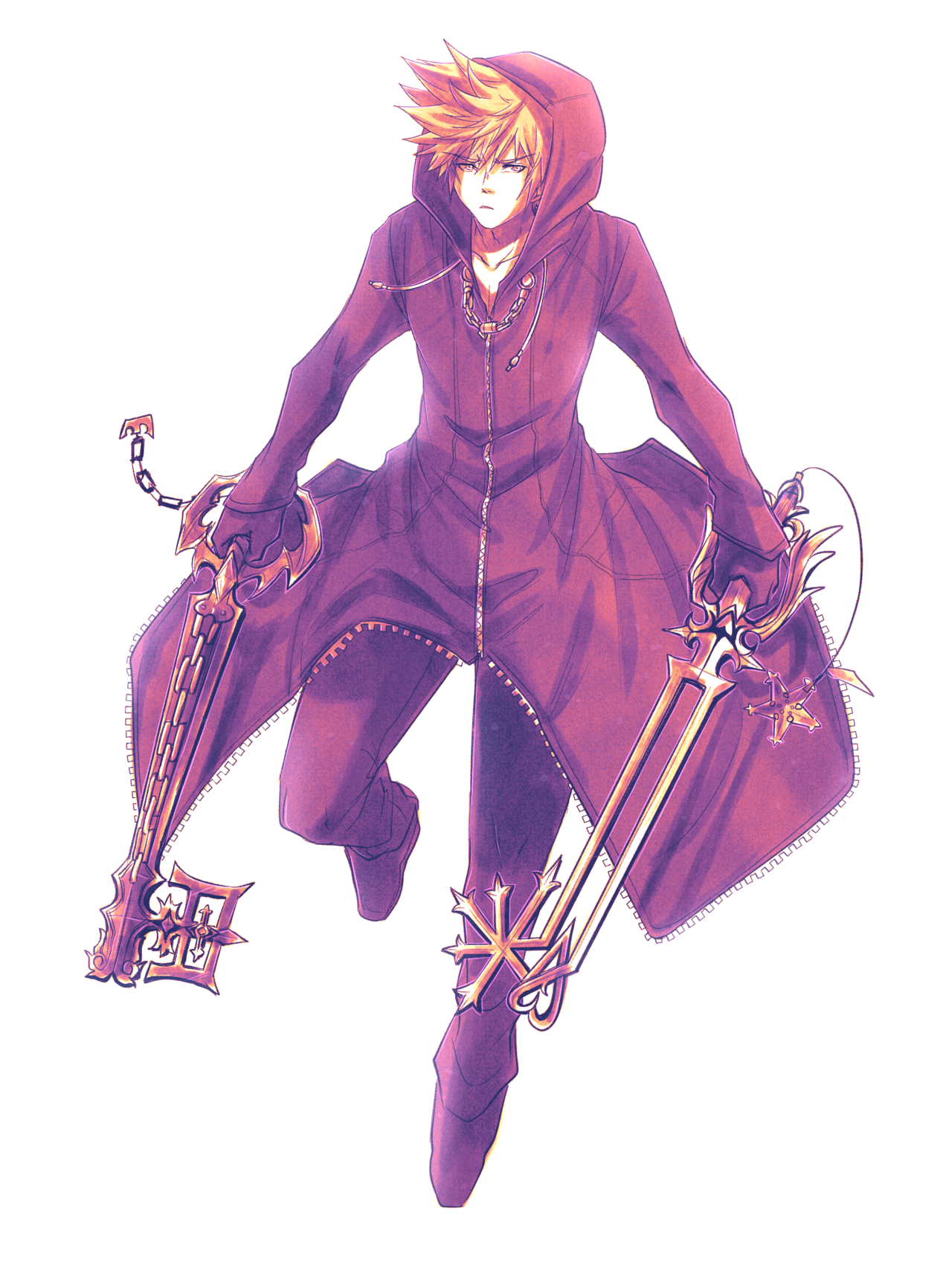 cjs-scribbles:  Some Roxas drawings.