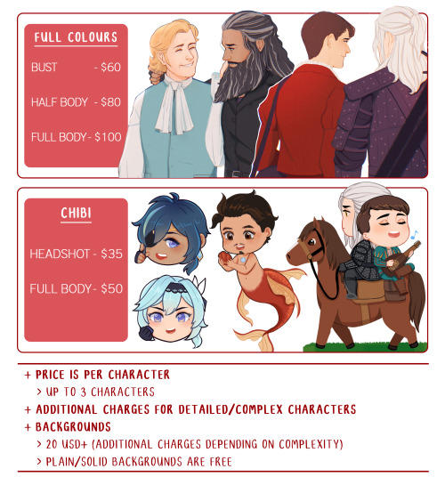 Hi, commissions are open again!!If you’re interested, please read the terms and fill out the f