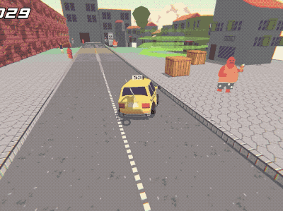 Psycho Taxi is a fun little Crazy Taxi homage where you transport passengers in a cute little clockw