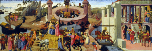 Historical paintings by Biagio d’Antonio;Scene from the story of the Argonauts, c. 1465Camillus Brin