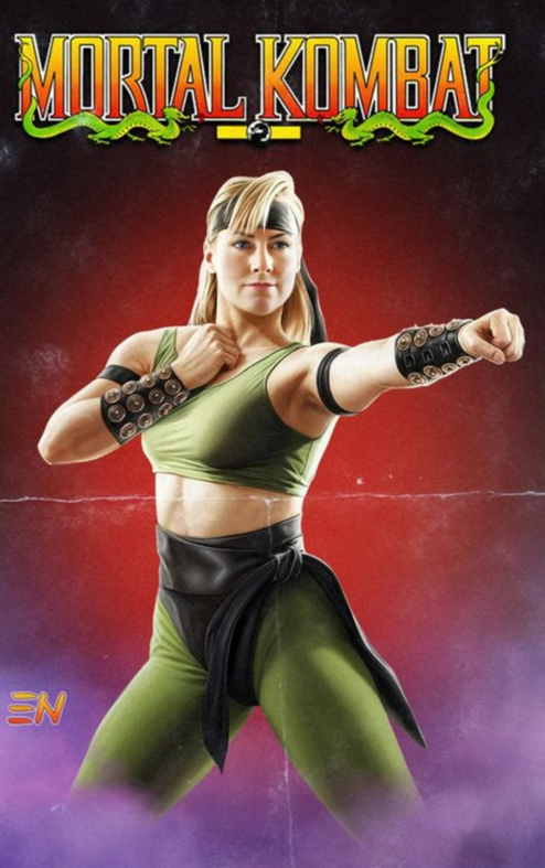 This Sonya Blade Fan Art Looks Really Cool.. I Love The Style Of The First Game! 💜🕹️👍🏻😁