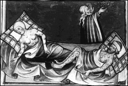 mortisia:  The Black Death was one of the most devastating pandemics in human history, peaking in Europe between 1348 and 1350, and killing between 75 million and 200 million people. Although there were several competing theories as to the etiology of