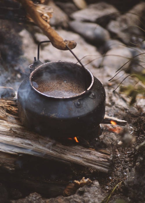 Coffee break outdoors