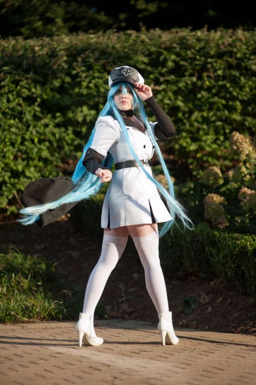 nsfwfoxyden:  foxy-cosplay:  So I heard you guys like Esdeath. <3 More pictures from this years AWA! I will be shooting a cosdev set of this character with accurate leggings soon.   So I heard you like Esdeath. :P 