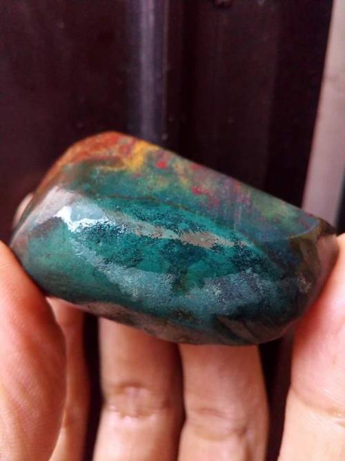 gorgeousgeology:The mineral aggregate Heliotrope is also known as bloodstone. It is a variety of jas